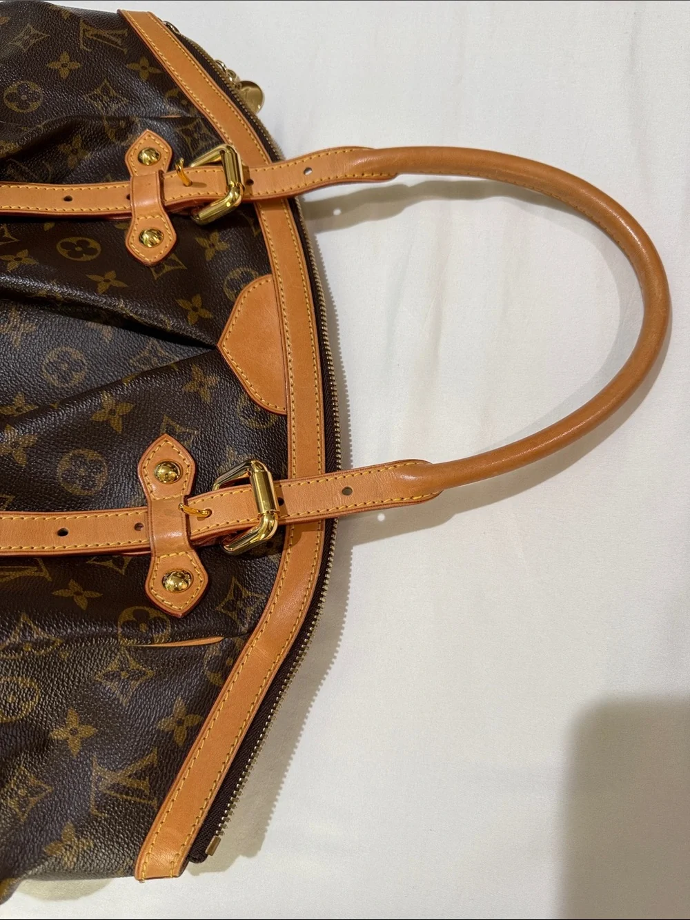 Louis Vuitton Brown Monogram Tivoli GM with Vachetta Trim